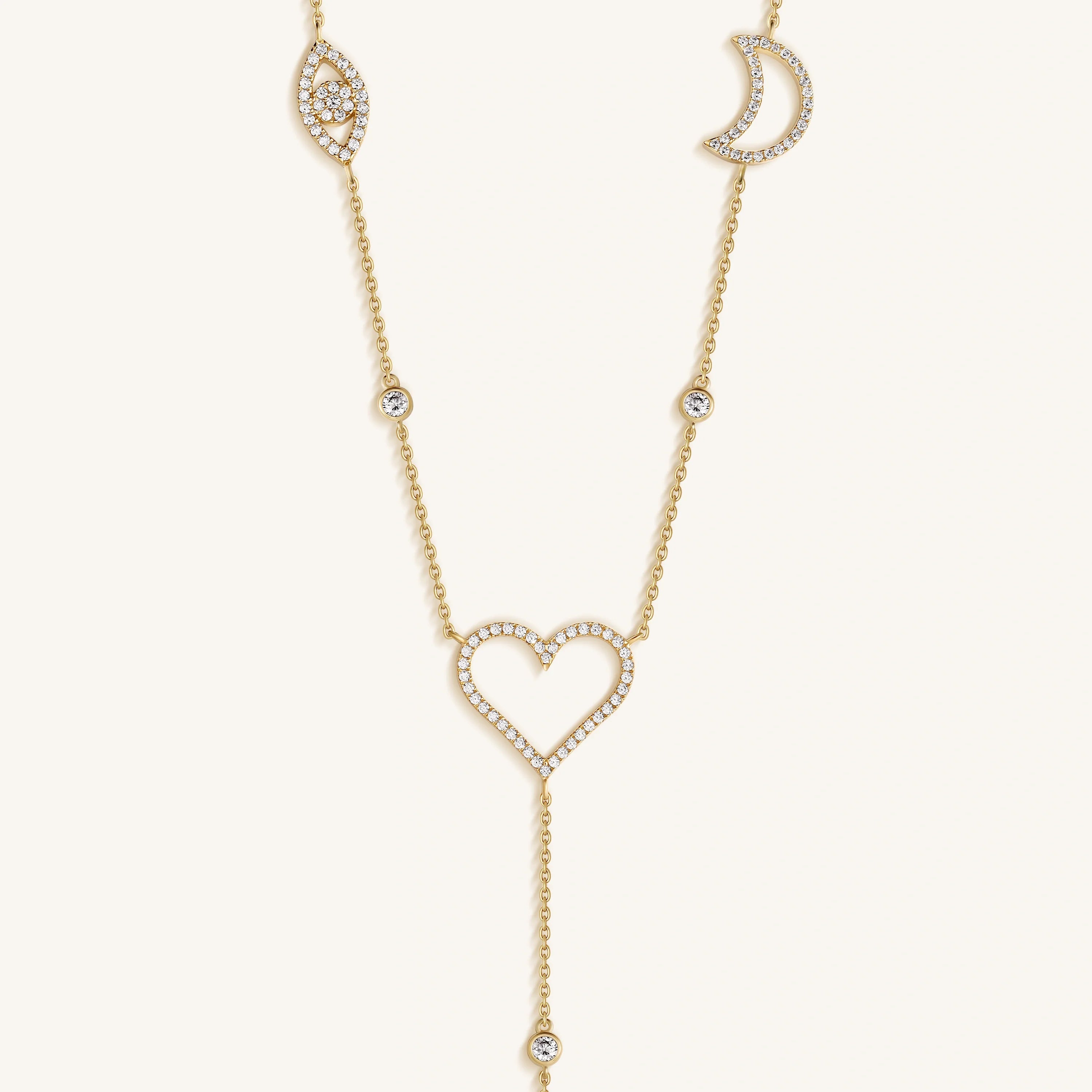 Radiant Harmony Multi-Charm Necklace
