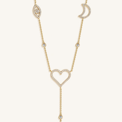 Radiant Harmony Multi-Charm Necklace