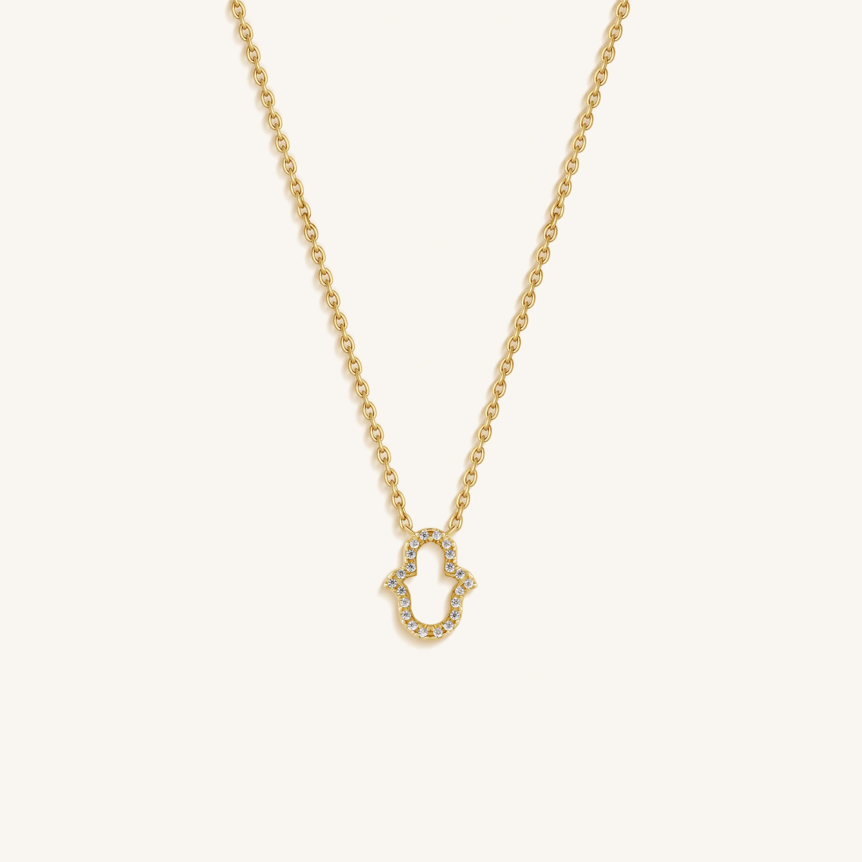 Serene Focus Hamsa Protection Necklace