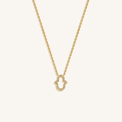 Serene Focus Hamsa Protection Necklace
