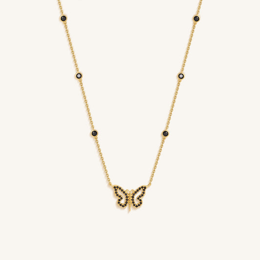 Midnight Renewal Butterfly Necklace