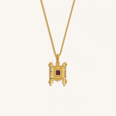 Prism of Faith 12 Tribes Gem Torah Nano Chip Necklace
