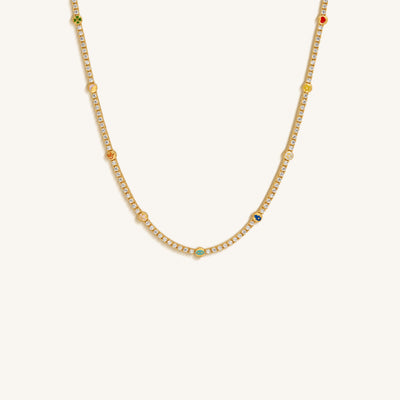 Unlimited Talent Multi-Symbol Tennis Necklace