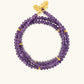 Divine Balance - Amethyst Hamsa Wrap Bracelet