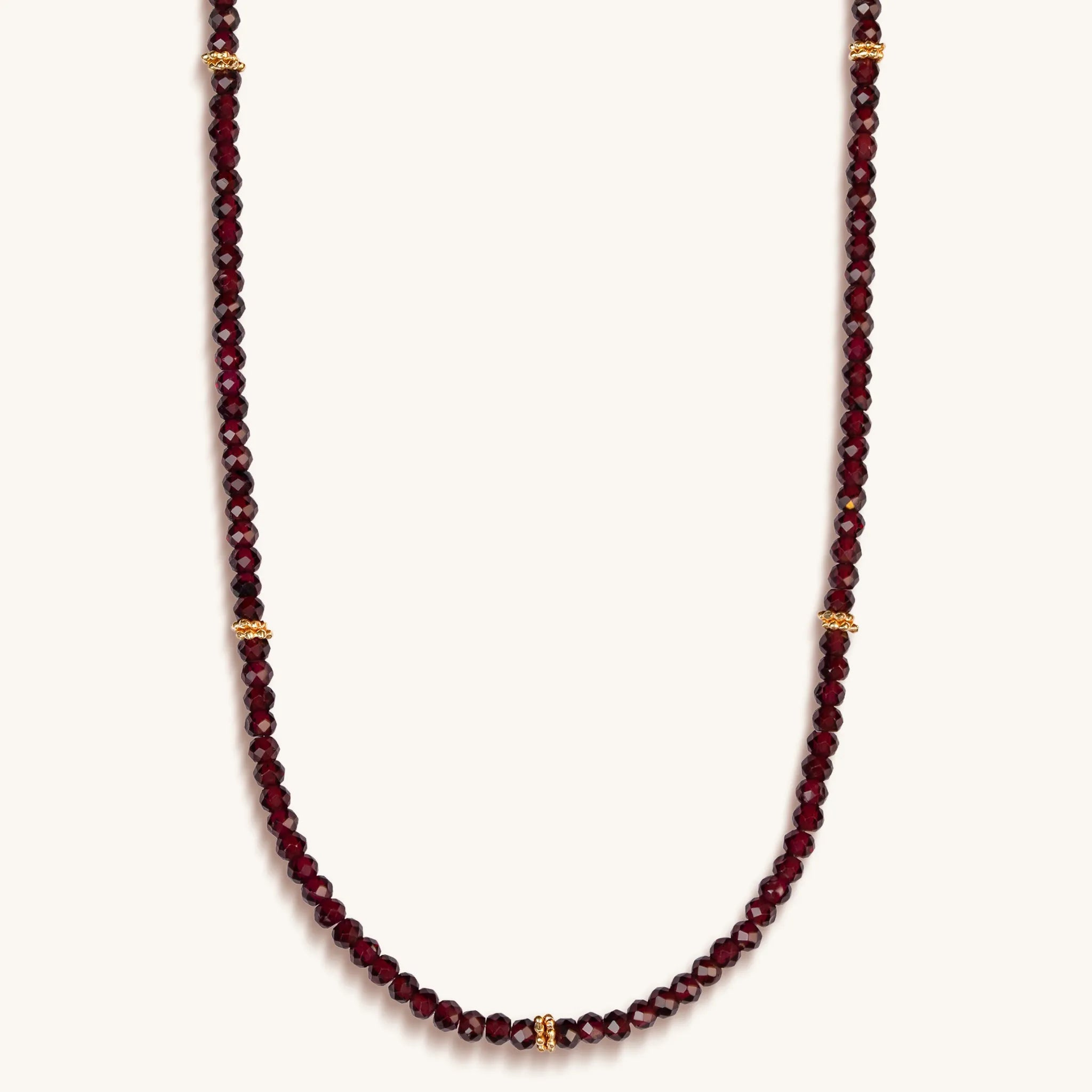 Spirit of Love Garnet Stone Wrap Bracelet