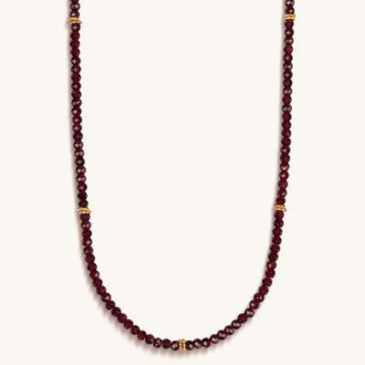 Spirit of Love Garnet Stone Wrap Bracelet