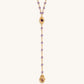 Peace of Spirit - Amethyst Evil Eye Hamsa Lariat Necklace