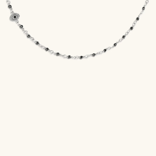 Harmony Guardian - Hematite Evil Eye Necklace