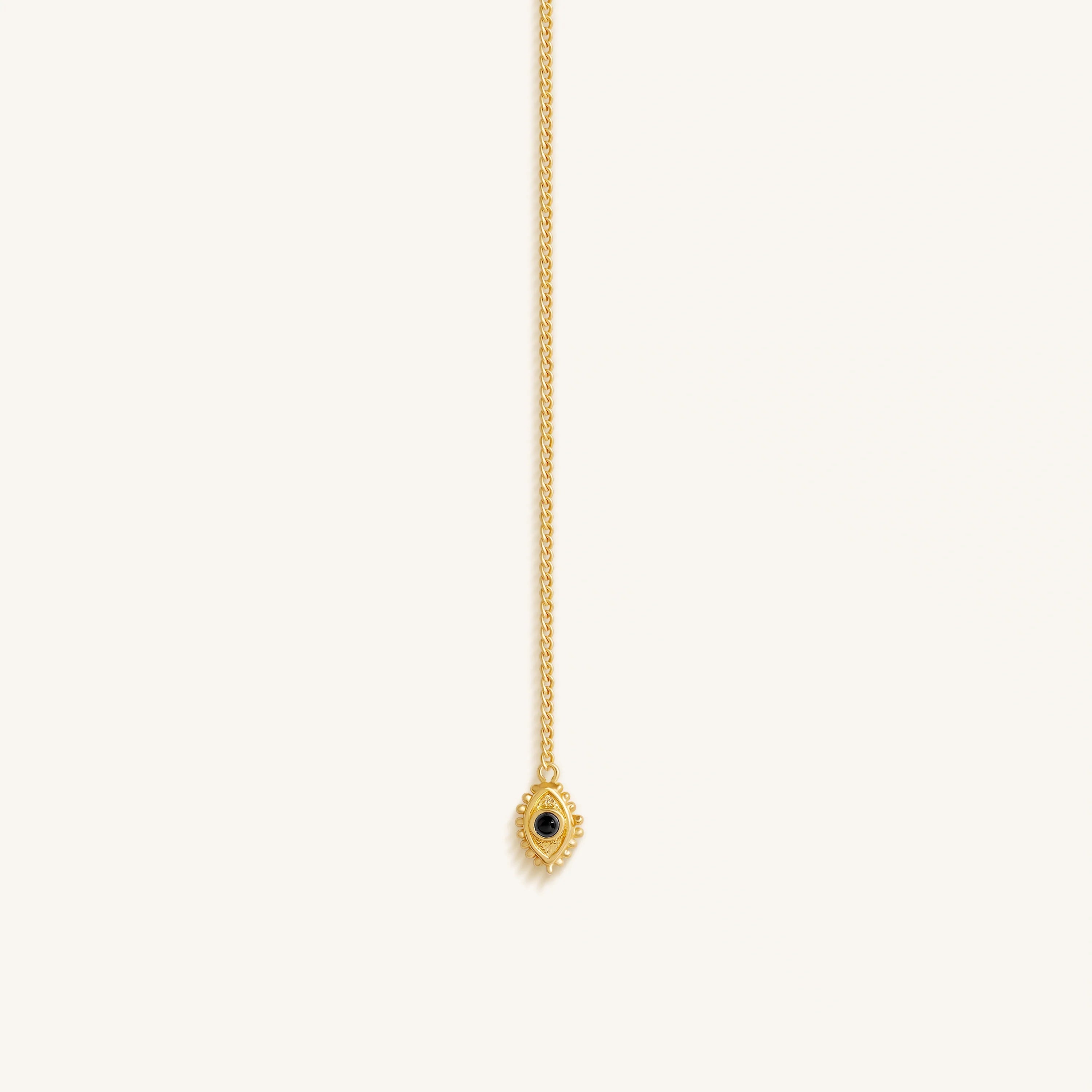 Mystic Drift Onyx Lariat Necklace