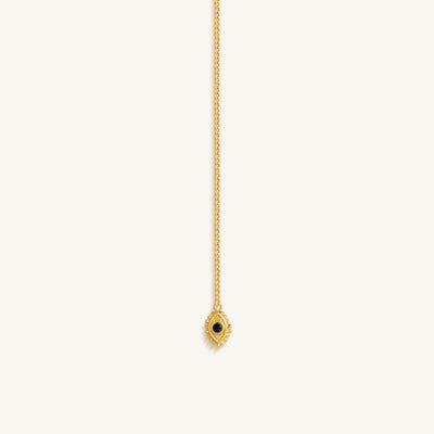 Mystic Drift Onyx Lariat Necklace