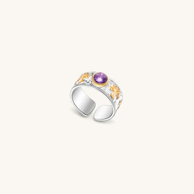 Soothing Relaxation - Amethyst Tree of Life Ring