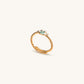 Basic Security - Gold Diamond Evil Eye Ring