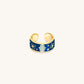 Utmost Protection - Diamond & Blue Topaz Ring