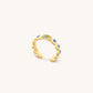 Sparkling Protection - Moon & Star Ring