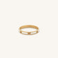 Clarified Perception Gold White Ring