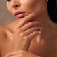 Clarified Perception Gold White Ring