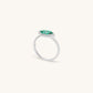 Clear Ambitions Malachite Evil Eye Ring