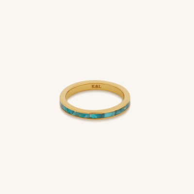 Luminous Soul Turquoise Gold Ring