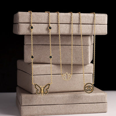 Midnight Renewal Butterfly Necklace