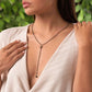 Unwavering Faith Cross - Hematite Rosary Necklace