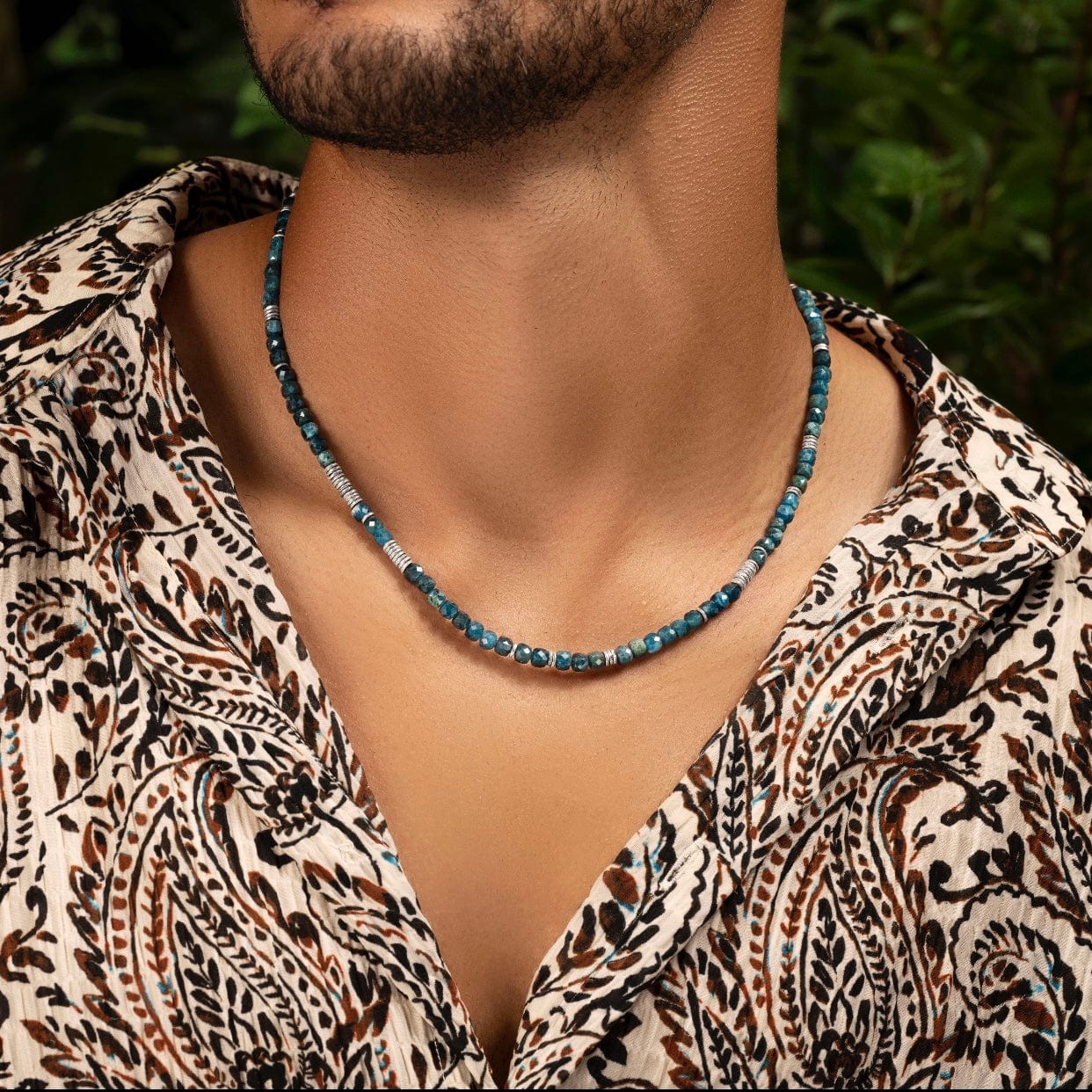 Endless Luck - Apatite Heishi Choker Necklace