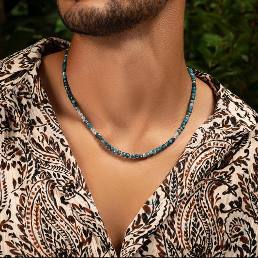 Endless Luck - Apatite Heishi Choker Necklace