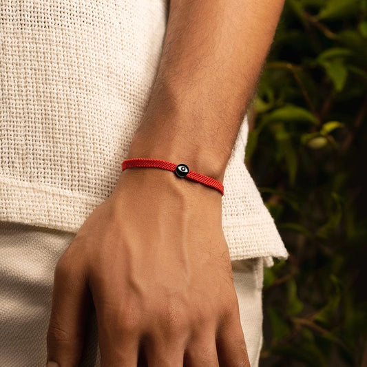 Hopeful Outlook - Evil Eye Red String Bracelet