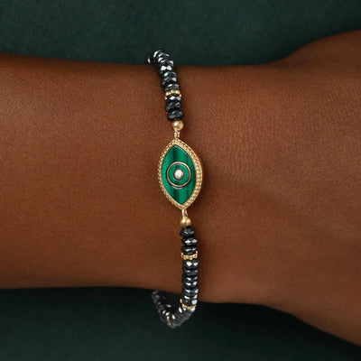 Protective Harmony – Hematite & Malachite Bracelet