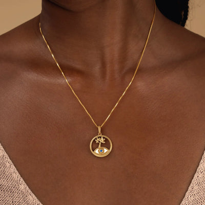 Eternal Balance Tree of Life Sapphire Necklace