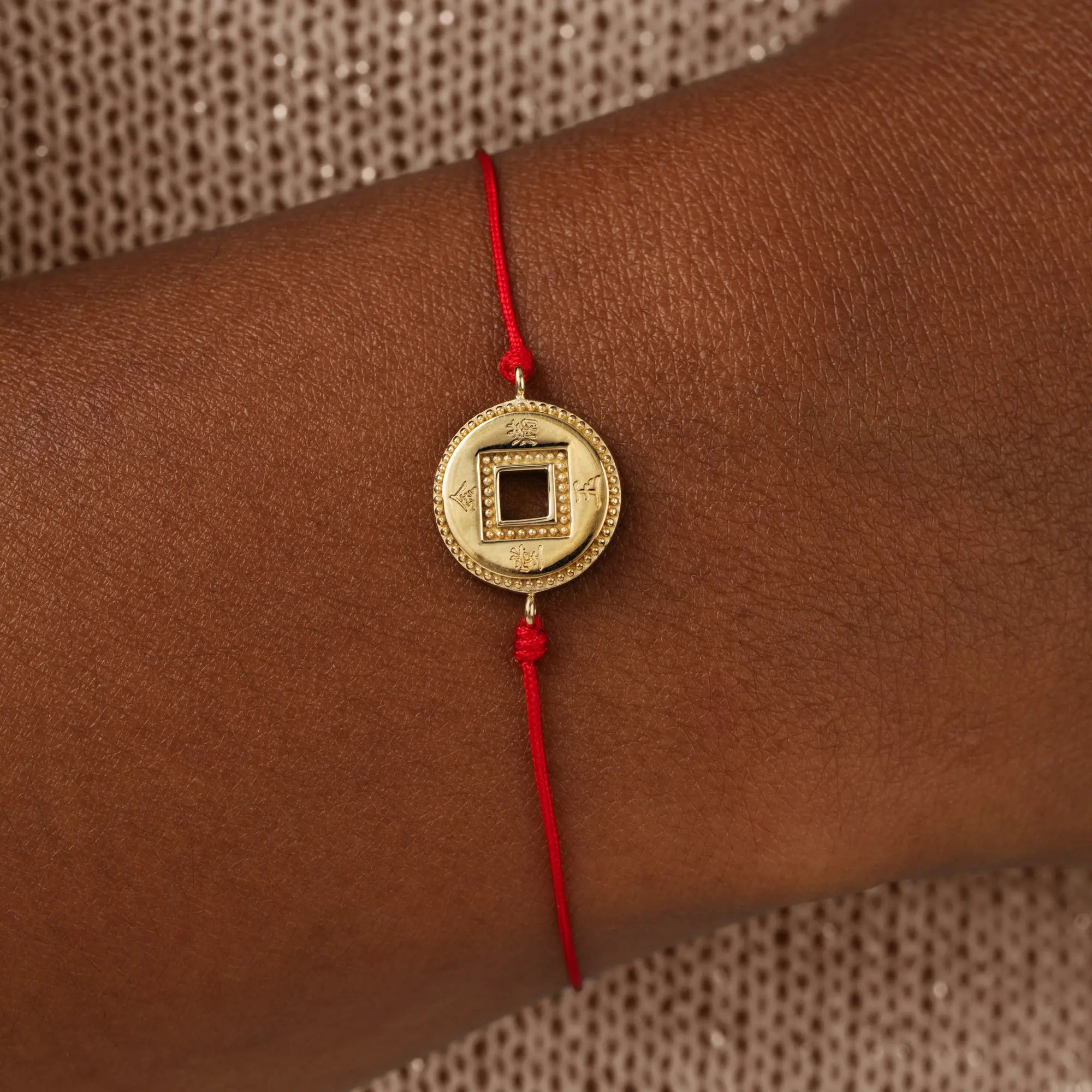 Endless Prosperity Red String Lucky Coin Bracelet