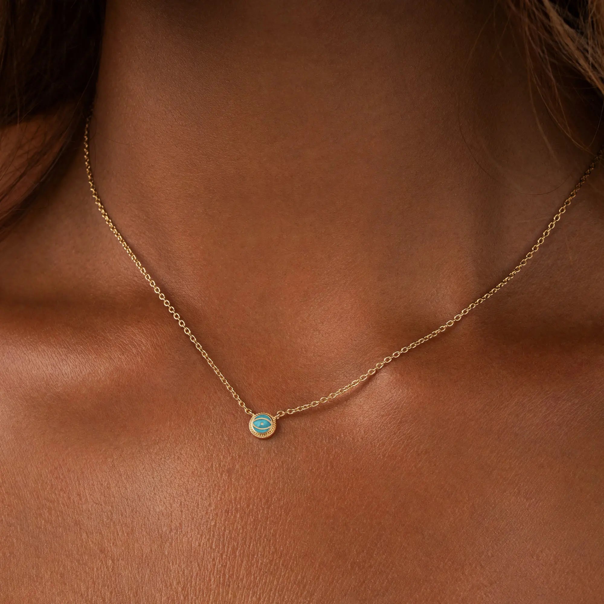 Horizon Spirit - Turquoise December Birthstone Gold Necklace