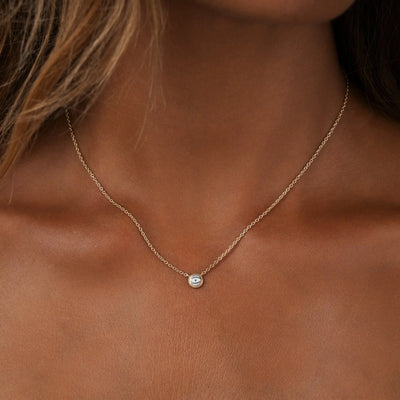Celestial Shield - Moonstone June Birthstone Evil Eye Gold Necklace
