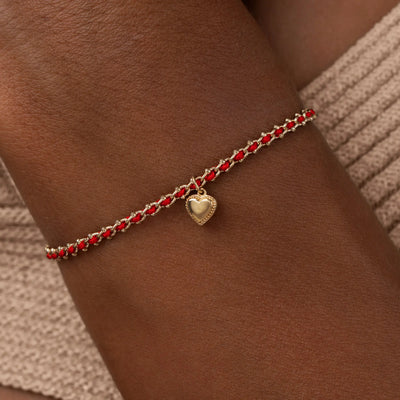 Infinite Love Red String Heart Bracelet