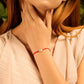 Patience Love - Red String Turtle Charm Bracelet